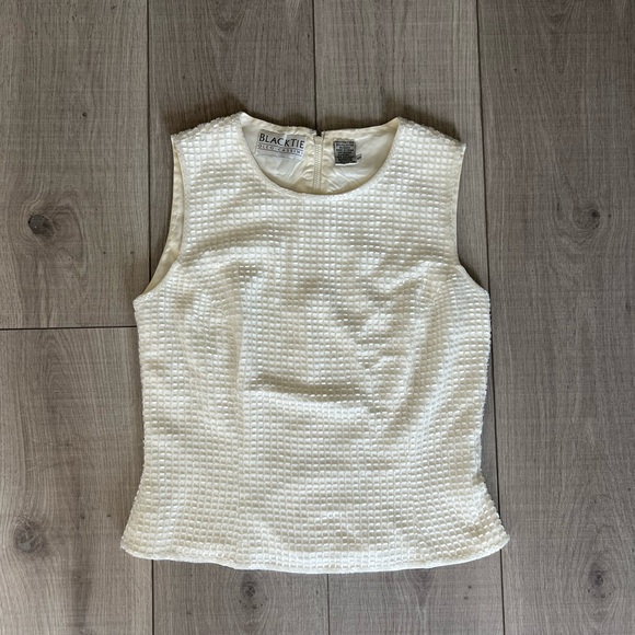 Vintage Oleg Cassini Beaded Top - Picture 9 of 11